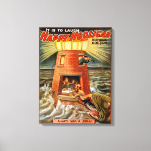 Happy Hooligan Lighthouse and Jonah Play Canvas Print