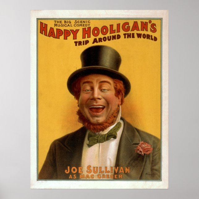 HAPPY HOOLIGAN'S Comedy Act VAUDEVILLE Poster (Front)
