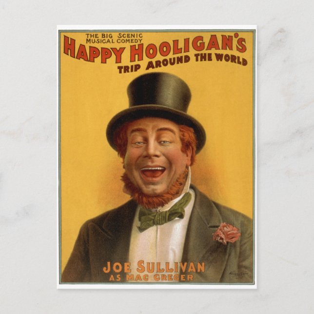 Happy Hooligan's Trip Around the World Postcard (Front)