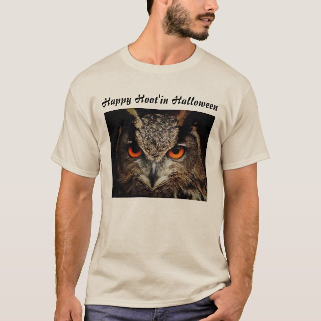 Happy Hoot'in Halloween T-Shirt (Front)