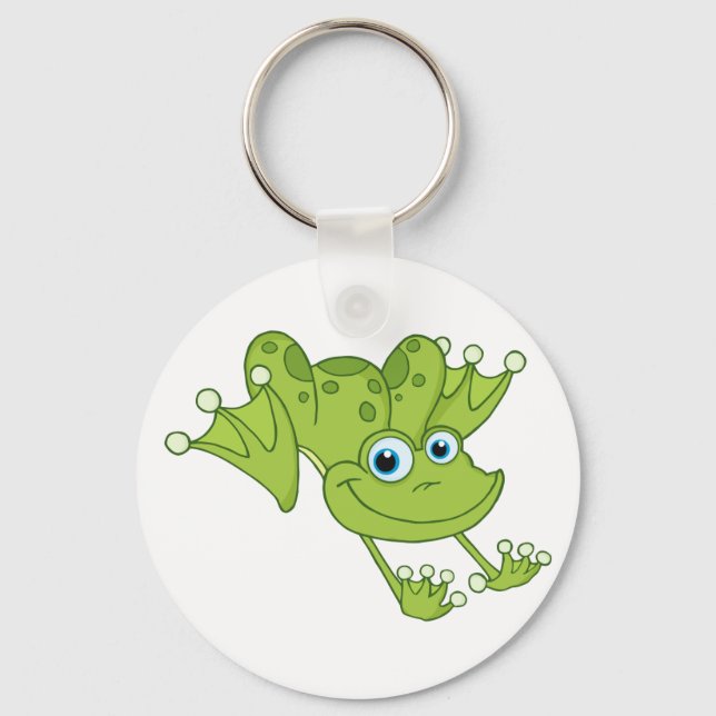 Happy Hopping Frog Key Ring (Front)