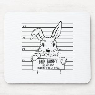 Happy Hoppy Easter Cute Funny Bunny T Shirt Mouse Mat