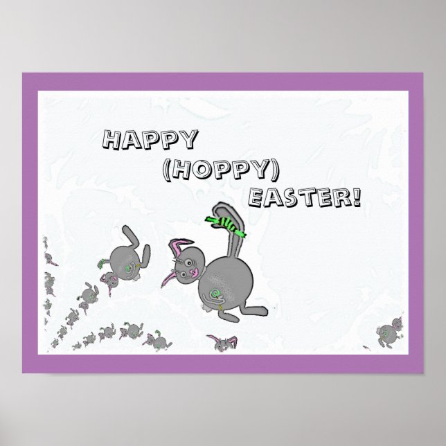 Happy (Hoppy) Easter Poster (Front)