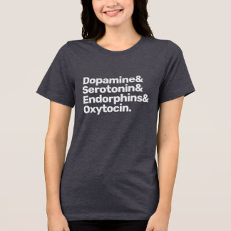 Happy Hormones Line-Up Band Funny Geek Tri-Blend Shirt
