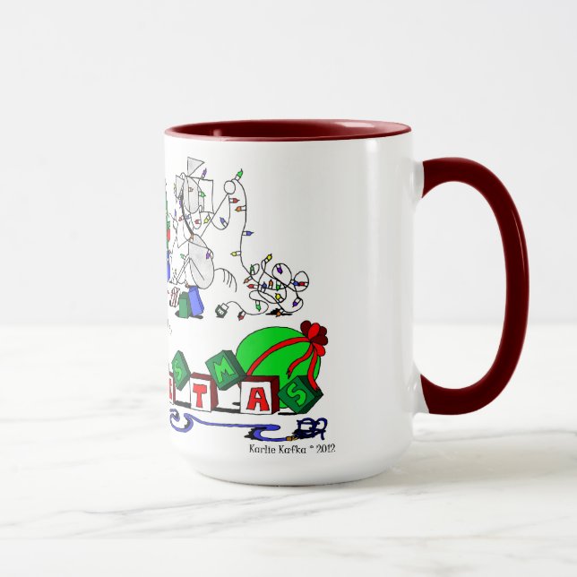 Happy Horse Farms Christmas Cartoon Mug (Right)