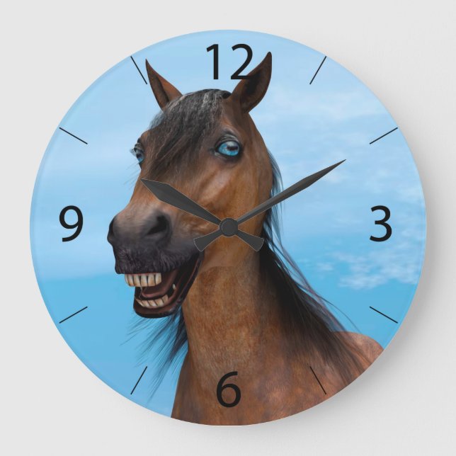 Happy Horse Large Clock (Front)
