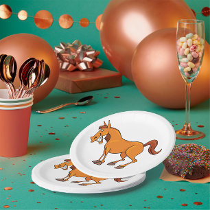 Happy Horse Paper Plate