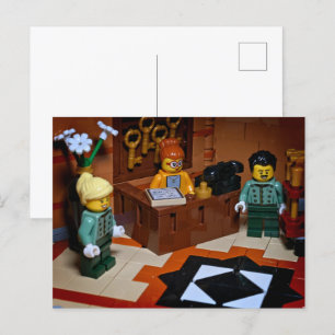 Happy Hotel Toy Photography Holiday Postcard