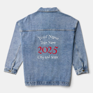 Happy Hour 2024 Bachelor Bachelorette Retirement Denim Jacket
