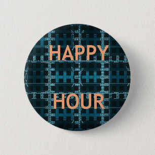Happy Hour 6 Cm Round Badge