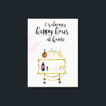 Happy Hour at Home I Canvas Print<br><div class="desc">Happy Hour at Home I by Victoria Borges</div>