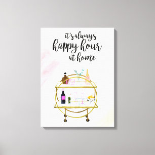 Happy Hour at Home I Canvas Print