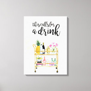 Happy Hour at Home II Canvas Print