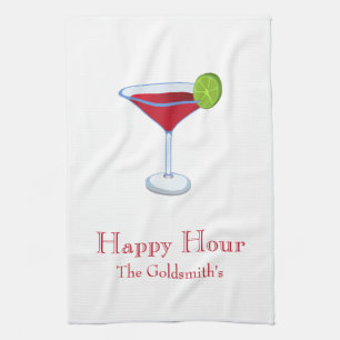"Happy Hour" Bar/ Tea Towel