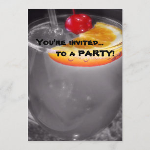 Happy Hour Cocktail Drink Invitation