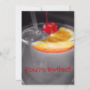 Happy Hour Cocktail Drink Invitation