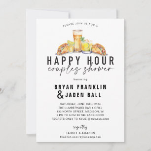 Happy Hour Couples Shower Wedding Shower Invite
