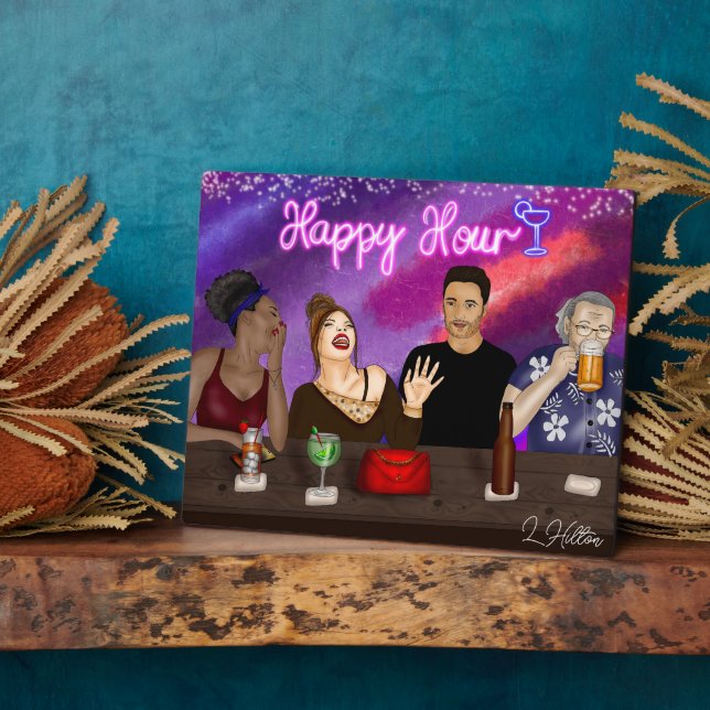 Happy Hour | Digital Art Plaque (Side)