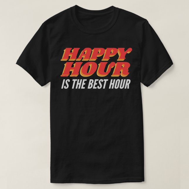 Happy hour Disk Jockeys Gift T-Shirt (Design Front)