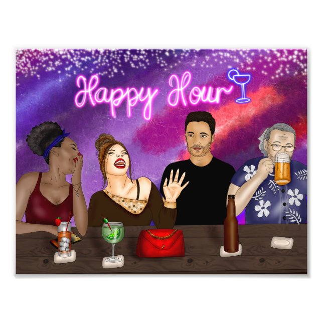 Happy Hour | Diversity Artwork Photo Print (Front)