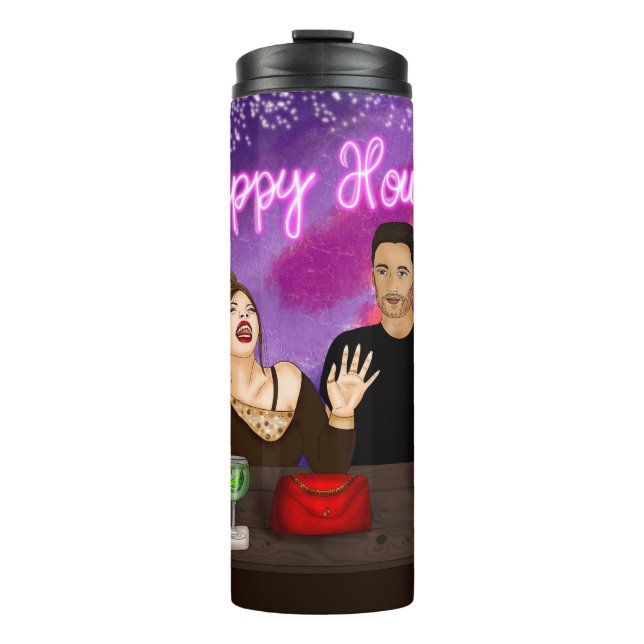 Happy Hour | Diversity Artwork Thermal Tumbler (Front)