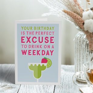 Happy Hour Funny Birthday Card