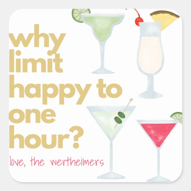 Happy Hour Gift Sticker (Front)