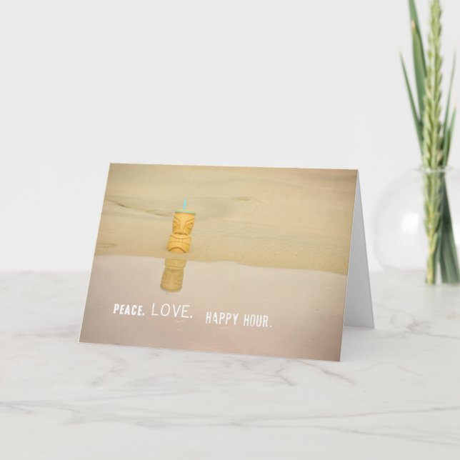 HAPPY HOUR Greeting Card (Front)