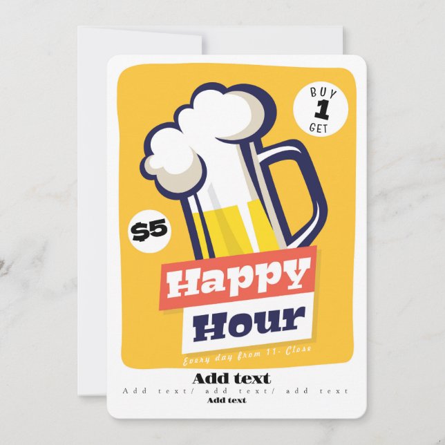 Happy Hour Invitation (Front)