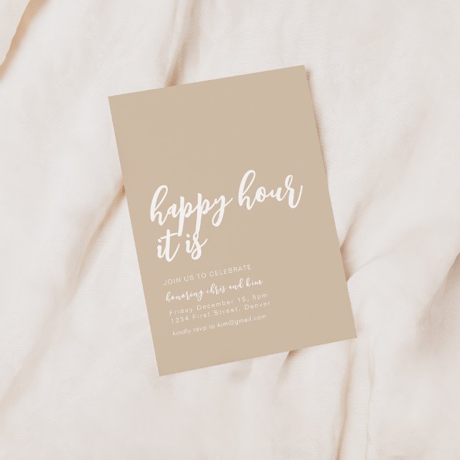 Happy Hour It Is Cocktail Party Invite (Creator Uploaded)