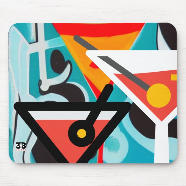 Happy Hour Mouse Mat (Front)