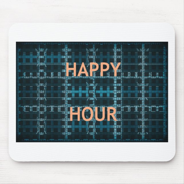Happy Hour Mouse Mat (Front)