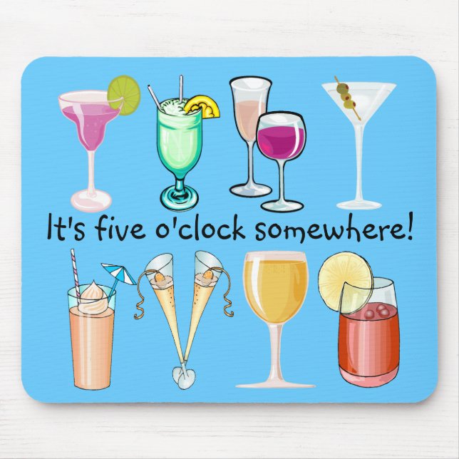 Happy Hour Mousepad (Front)