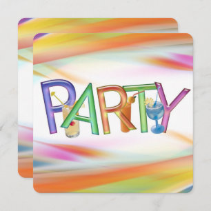 Happy Hour Party Time Invitation