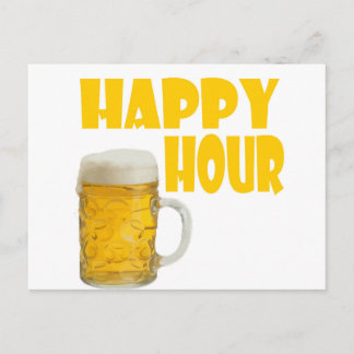 happy hour postcard