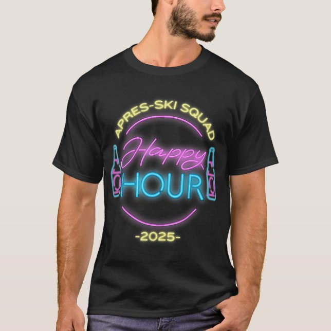 Happy Hour Skiing T-Shirt (Front)