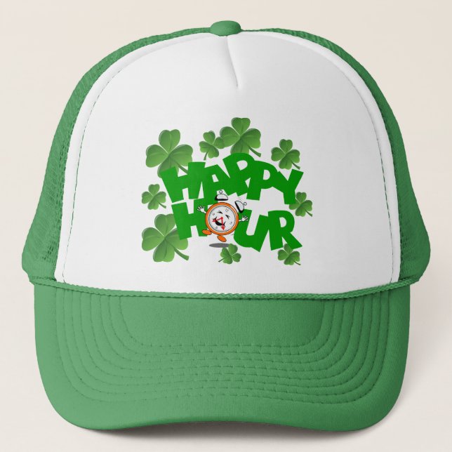 Happy hour trucker hat (Front)