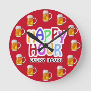 Happy Hour Wall Clock