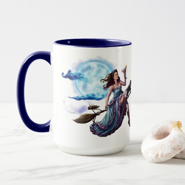 Happy Hour Witch (cutout) Mug (With Donut)