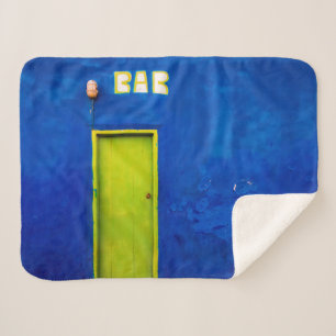 Happy hours sherpa blanket