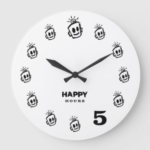 HAPPY Hours Wall Clock