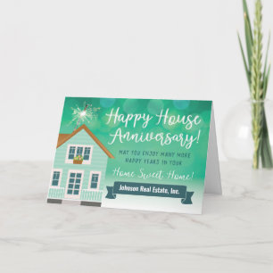 Happy House Anniversary From Realtor Thank You Car