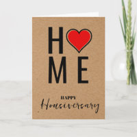 Happy house anniversary housiversary referral card