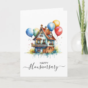 Happy house anniversary housiversary referral card
