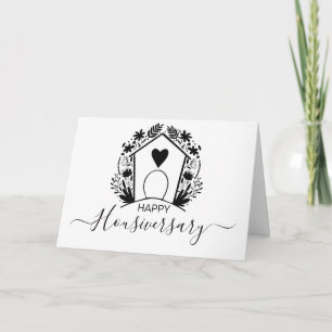 Happy house anniversary housiversary referral card