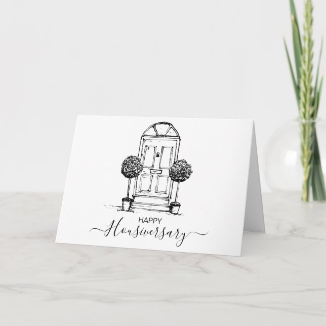 Happy house anniversary housiversary referral card (Front)