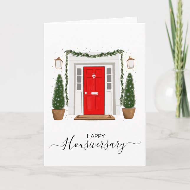 Happy house anniversary housiversary referral card (Front)