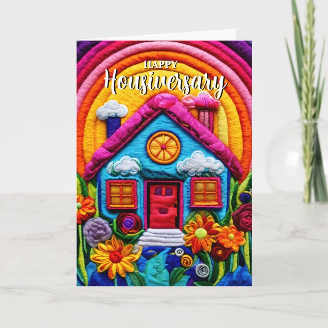 Happy house anniversary housiversary referral card (Front)