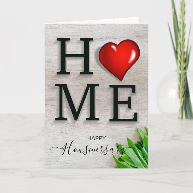 Happy house anniversary housiversary referral card (Front)