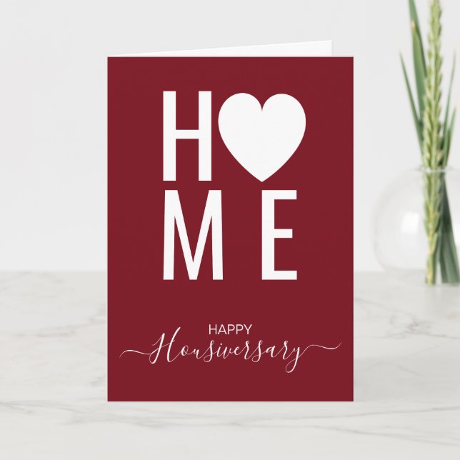 Happy house anniversary housiversary referral card (Front)